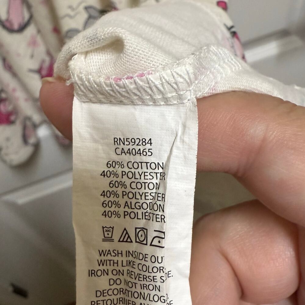 Children's Place Unicorn Caticorn Narwhal Llama Cats Dress Pink‎ Off White 7 8 - Picture 6 of 6